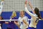 Volleyball vs Emerson  Wheaton College Women's Volleyball vs Emerson College. - Photo by Keith Nordstrom : Wheaton, Volleyball, VB2019